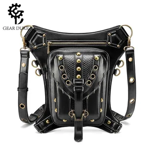 Fashion Punk Women and Men Leg and Waist bag Gothic Cross Body Bag Multifunctional Waist bag