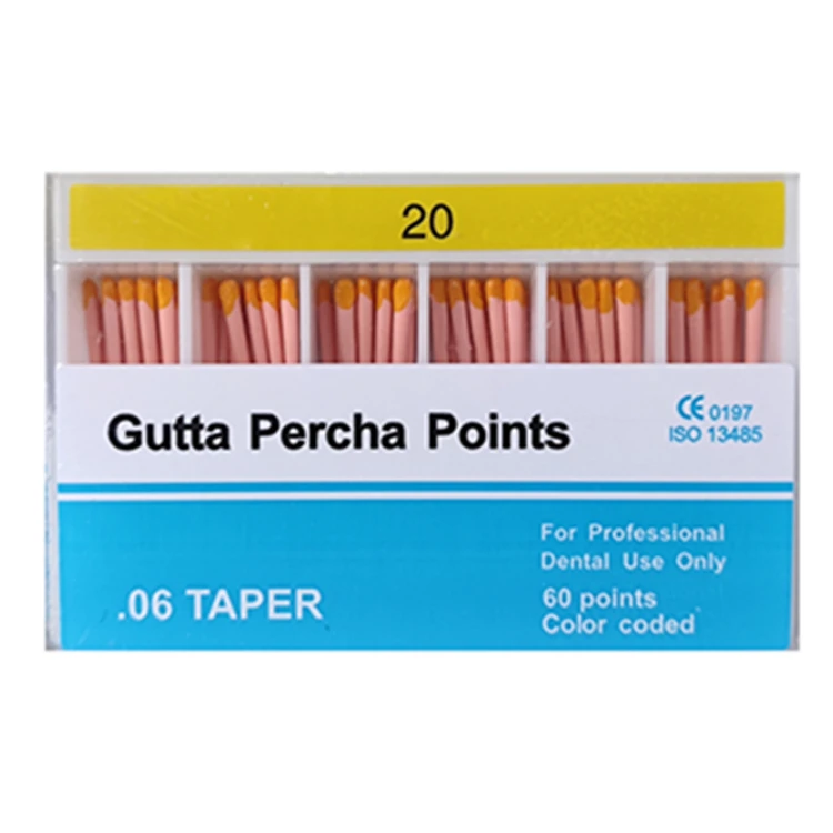Dental Gutta Percha Points Endo Endodontics F1 F2 F3 02 04 06 Taper Dental Material 15-40# dental GP points