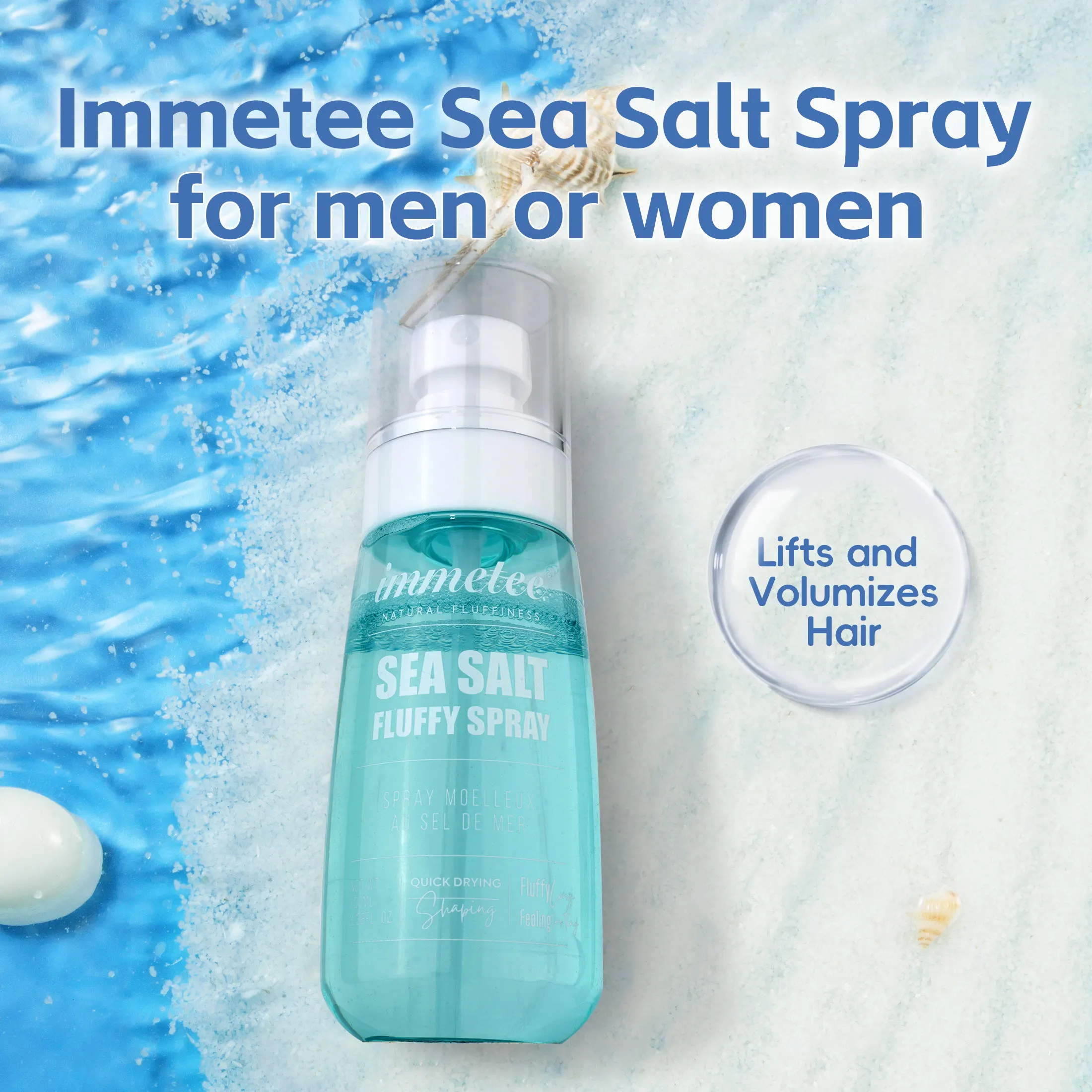 Sea Salt Texture Spray Private Label Custom Styling Texturizes Strong Hold Sea Salt Hair Spray For Men & Women