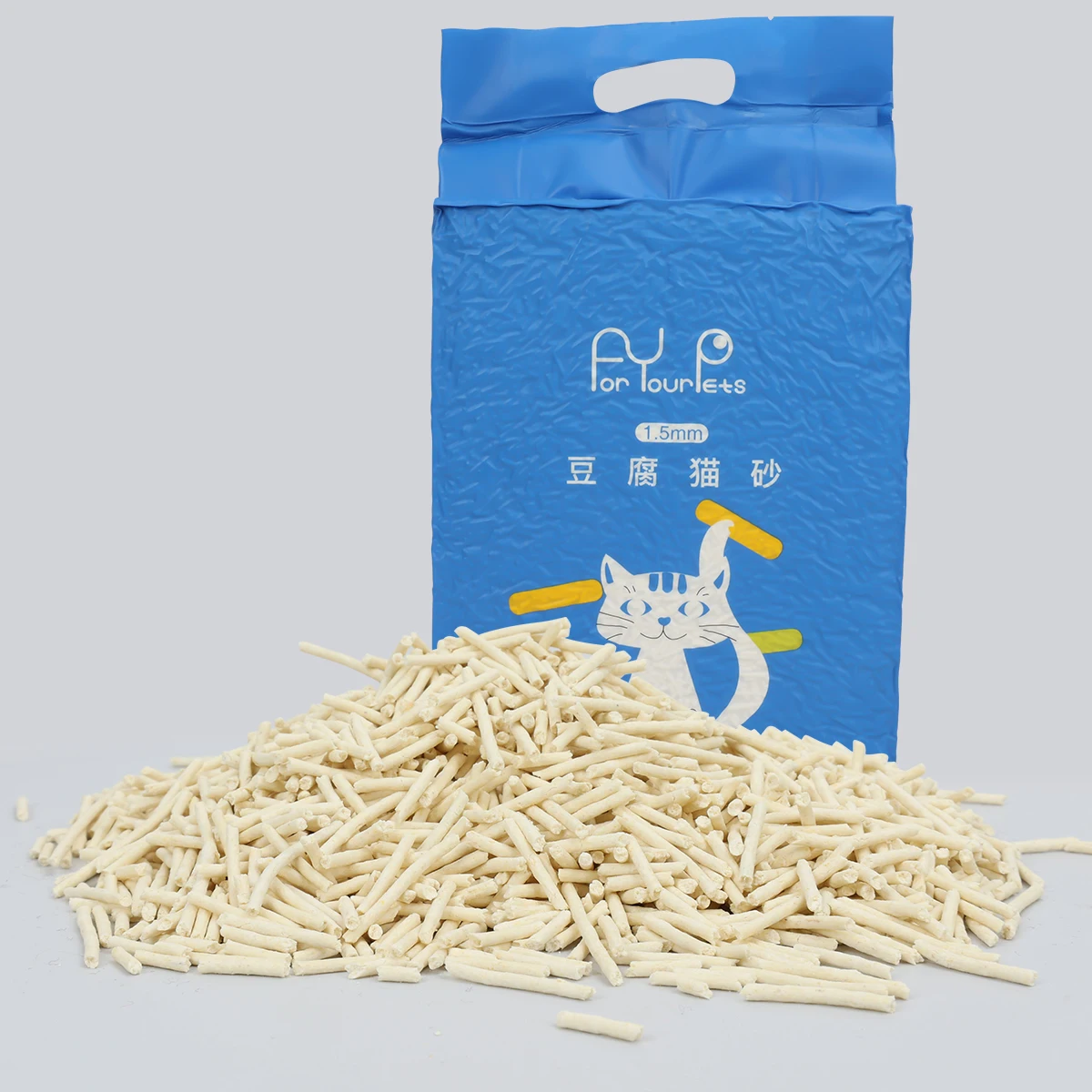 Factory Wholesale Custom Logo Natural Plant Dust Free Flushable 2.3KG Cat Sand Tofu Cat Litter