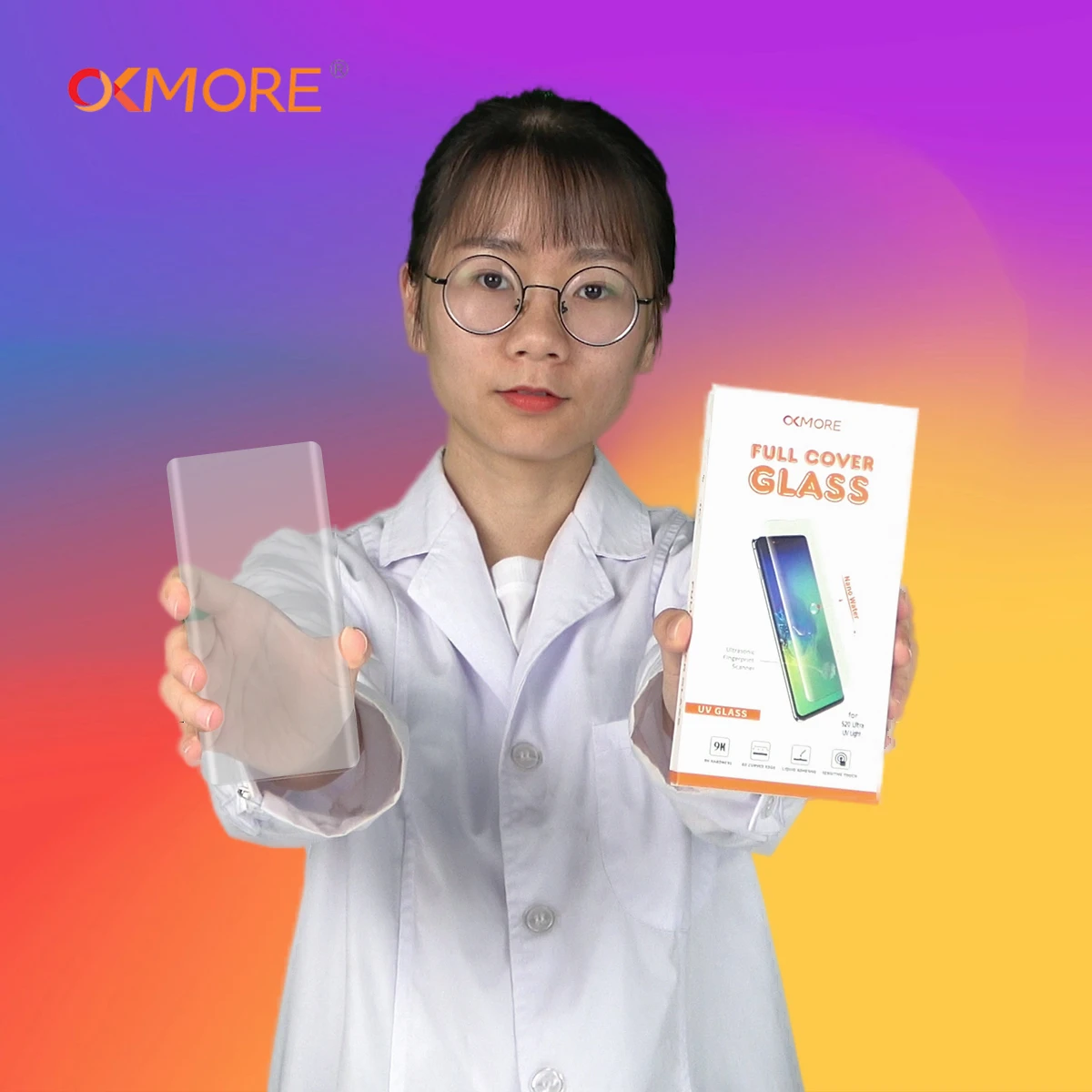 
Liquid Curved UV Tempered Glass For Samsung S20 glue UV tempered glass screen protector with LED light 