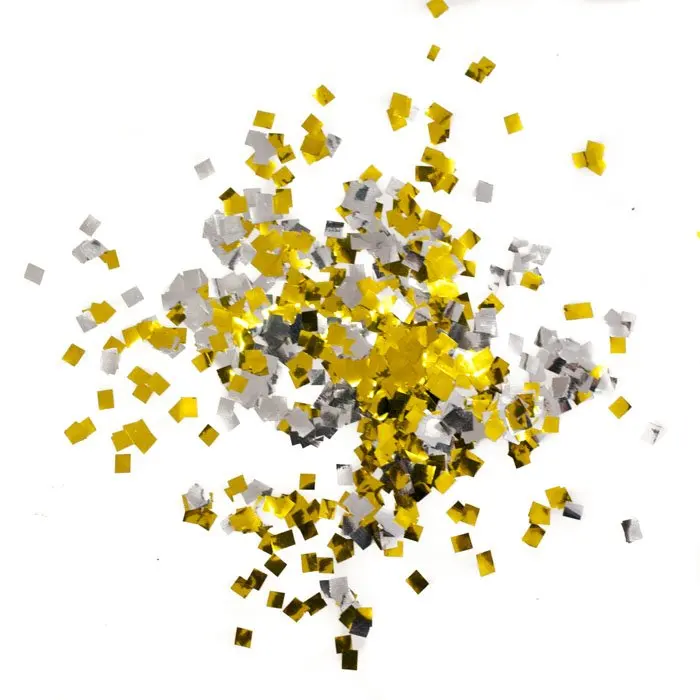 Wholesale 6mm Square Metallic Foil Confetti