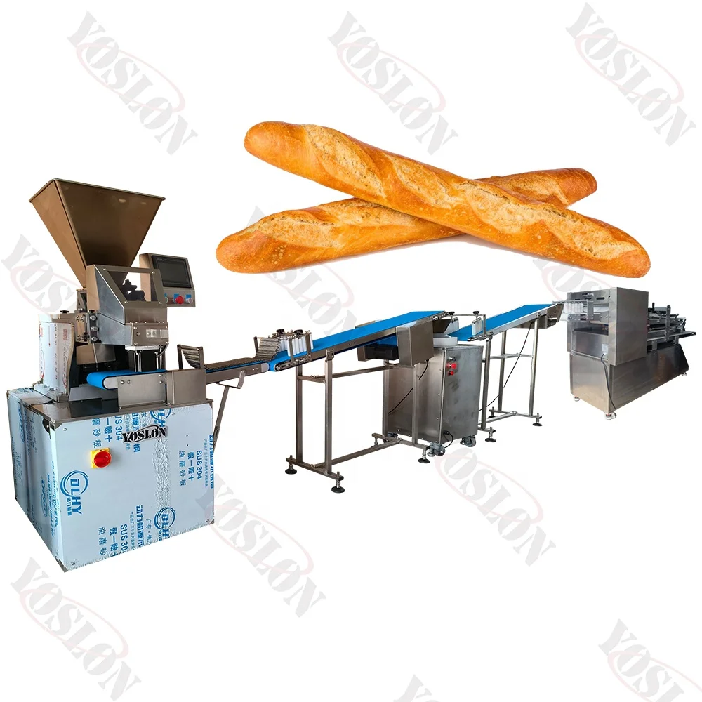Yoslon Automatic Bread Slicer Bakery Baking Equipment Toast Cutting Machine Electric Bakery Machine Production Line