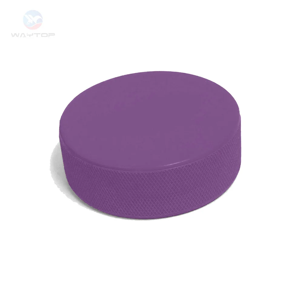 Colorful customized printing rubber ice puck hockey puck