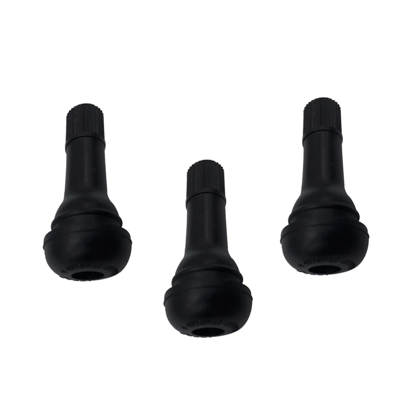 Tubeless Black Premium Rubber Snap-in Tire Valve Stem Universal for Tubeless 0.453 inches 11.5mm Rim Holes