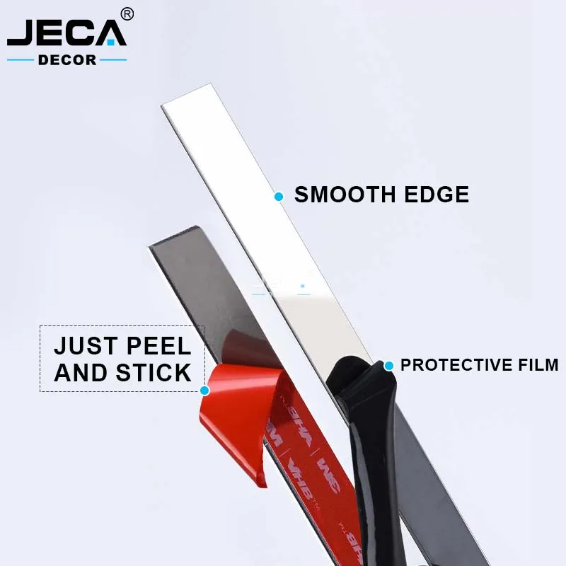 Металлическая Настенная Наклейка зеркальная нержавеющая сталь плоская металлическая декоративная настенная плитка края отделка полосы для украшения гостиной