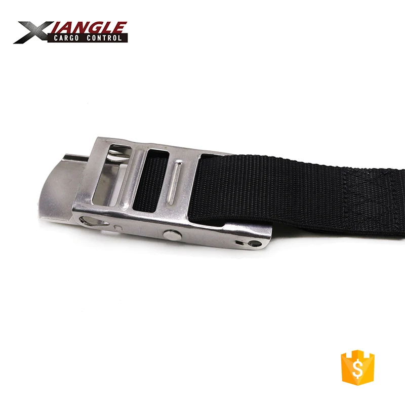 2 inch 50mm truck direct manufacturer polyester ratchet tie down straps overcentre buckle with strap double j hook