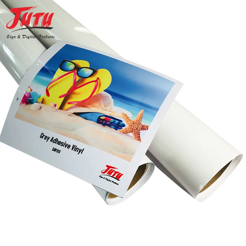 120g 140g Air Free Gloss Matte White Permanent Grey Glue Self Adhesive Inkjet Printable Vinyl Rolls