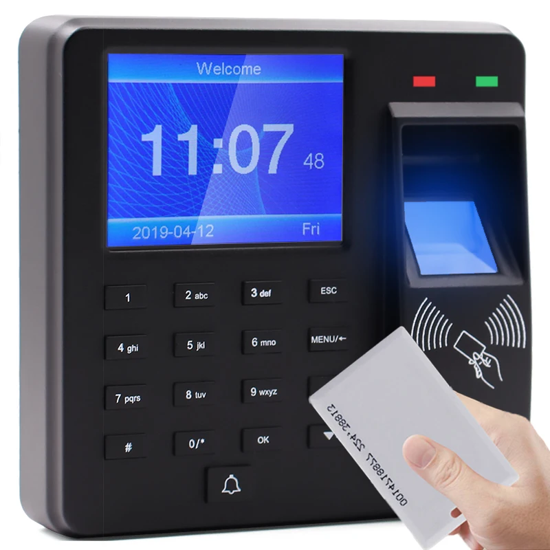 Security Guard Office Time Attendance RFID Card Reader Biometric Fingerprint/Passwords Access Control for Company M10