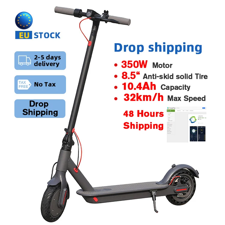 10.4Ah  32km/h EU warehouse No Tax APP 350W electric scooter price M365 folding electric scooter electric scooters for adult