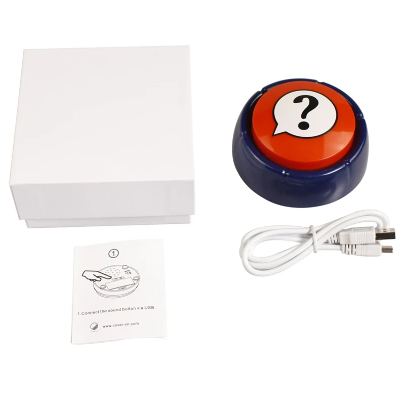 Factory Cheap Recordable USB Sound Button Uploading Audio Files Quiz Game Show Recordable Answer Buzzers