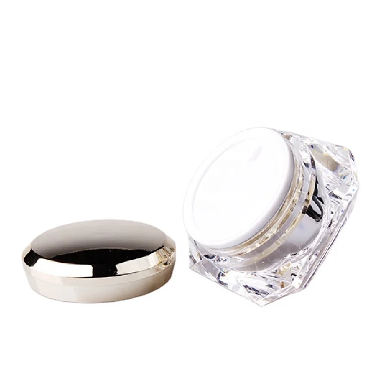 Cosmetic gel container 15g 30g 50g gold acrylic cream jars