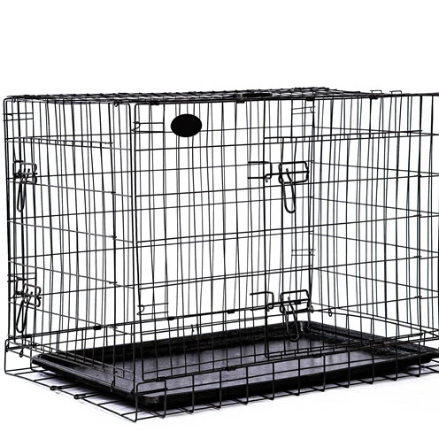 wholesale china manufacturer stackable collapsible stainless steel wire mesh medium storage pet kennel Pomeranian dog cage