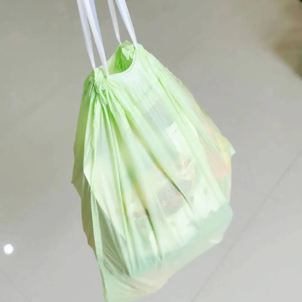 30 Gallon Compostable PLA Drawstring Liner Plastic Trash Bag