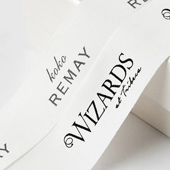 Designer customized printed packaging cotton gift ribbon with logo for gift wrapping
