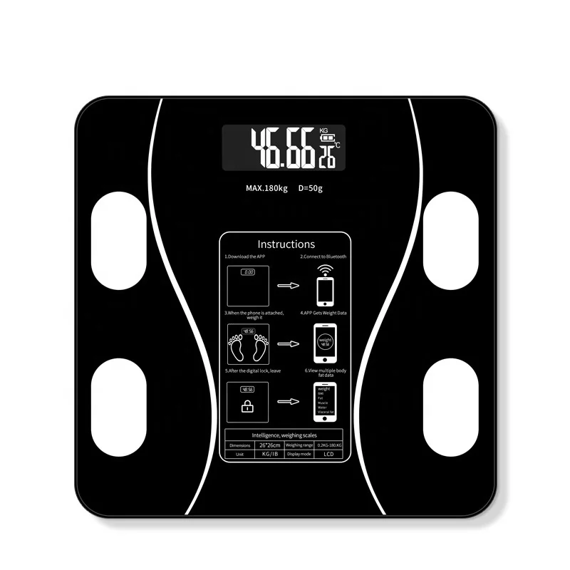 Analysis Body Fat Bathroom Electronic Bathroom Scale Digital Weight Smart Body Scale