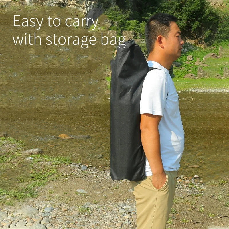 JOY Hot selling outdoor folding portable lounge chair fishing bench with widened base and storage bag on the side