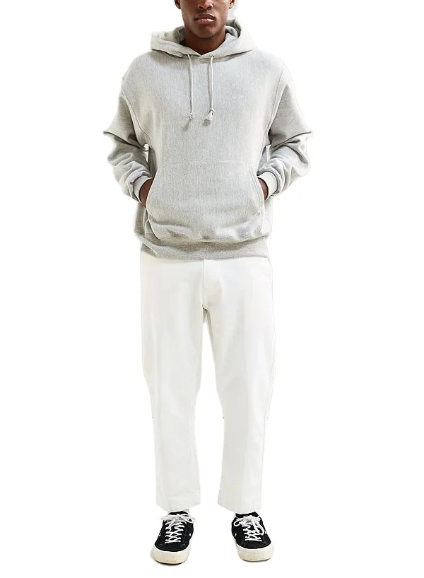 Mens reverse weave hoodies blank pocket gym sports pullover hoodies