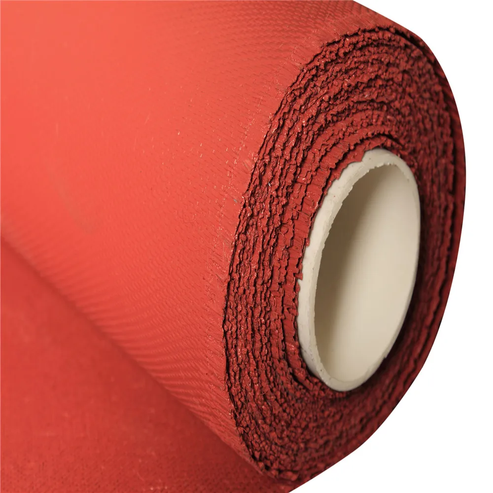 thermal heat insulation one sides coated silicone rubber glass cloth for insulation jacket