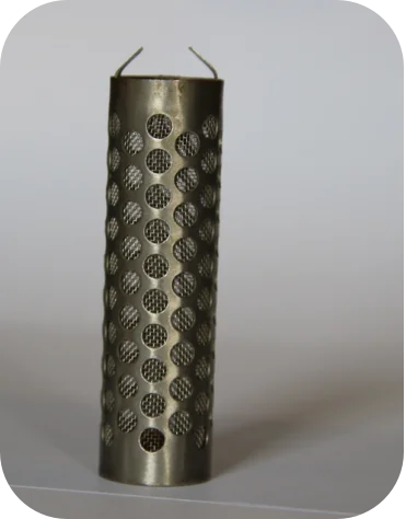 High Strength Perforated Stainless Steel Tube Wire Mesh Bonded Filter