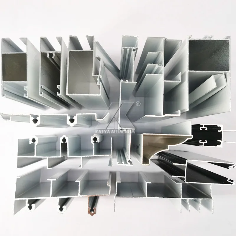 Dominican Market 6063 Aluminum Alloy Door and Window Section Profile Frame