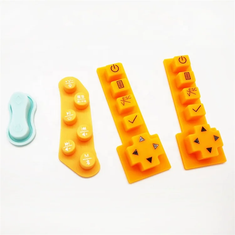 Silicone Rubber Keypad Manufacturer Rubber Keypad Button With Logo Printing