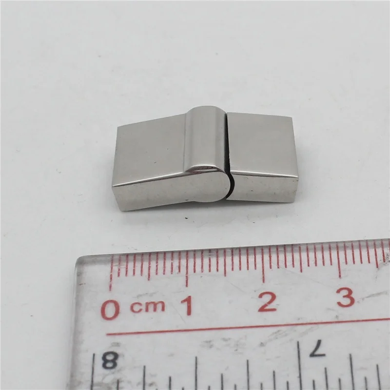 Wholesale Stainless Steel Clasp Italian Leather Bracelet Clasp