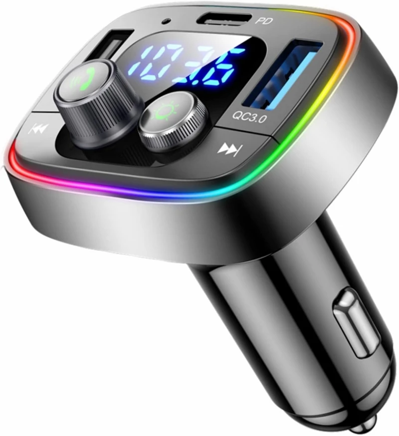 Портативный автомобильный fm-передатчик Handfree Call и Dual Usb зарядное устройство с прикуривателем многофункциональный автомобильный mp3-плеер