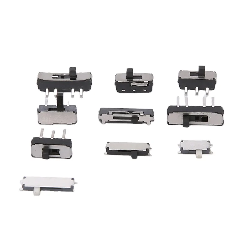 Mini slide switch waterproof  4 pin 3 position side mini micro slide switches Mini Vertical Slide Switch