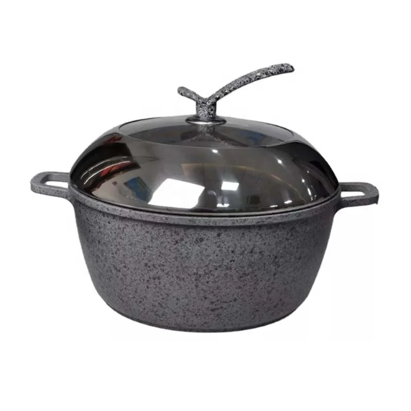 Die cast die-cast aluminum granite coating 40cm 44 cm pot casserole