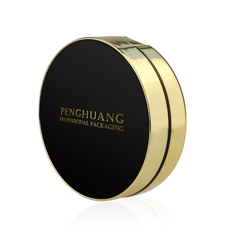 Air Cushion Box high quality compact foundation case empty round pressed pink compact powder case with mirror