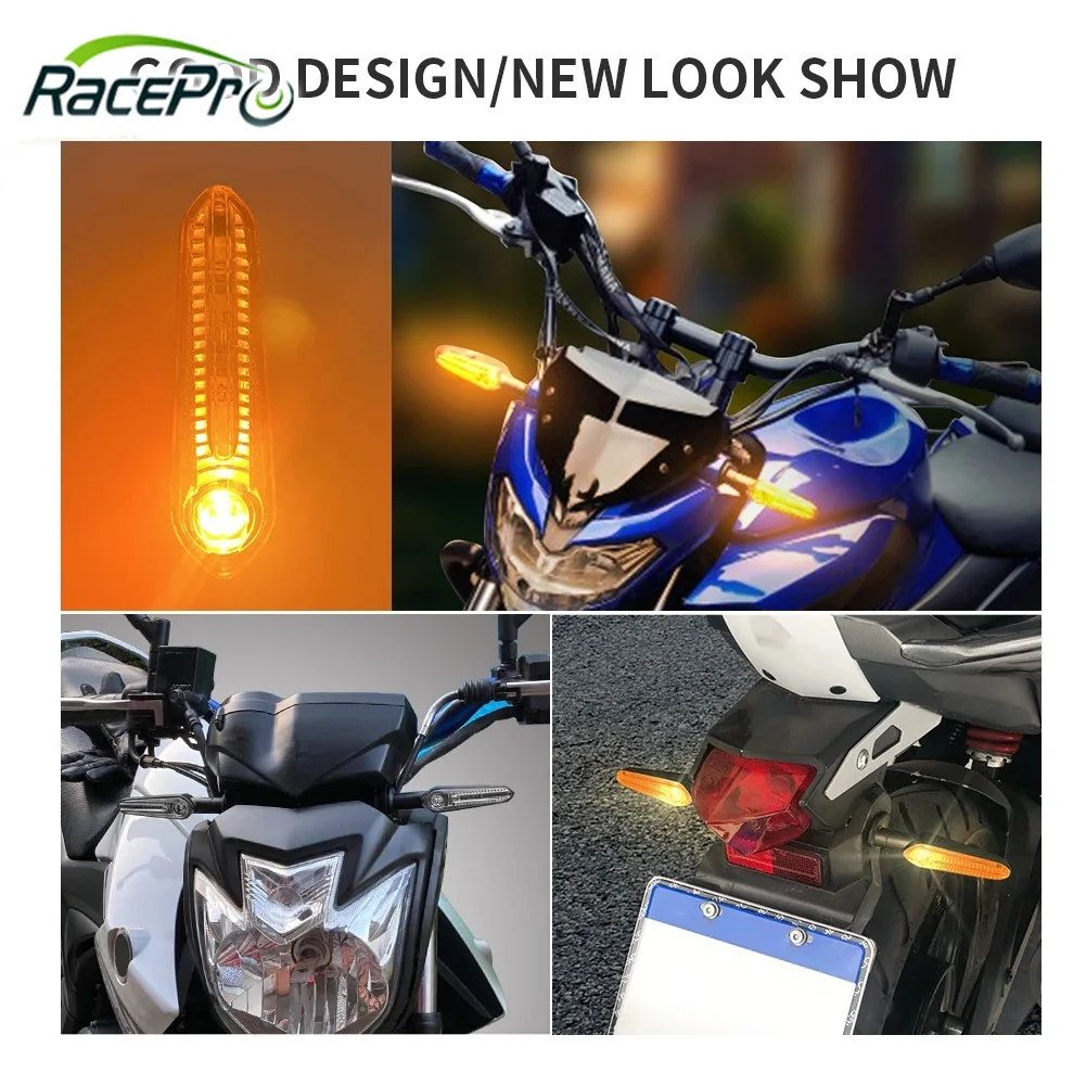 Новый передний указатель поворота для мотоцикла RACEPRO, сигнальные лампы поворота для YAMAHA MT07 MT03 MT09 Tracer XSR 700