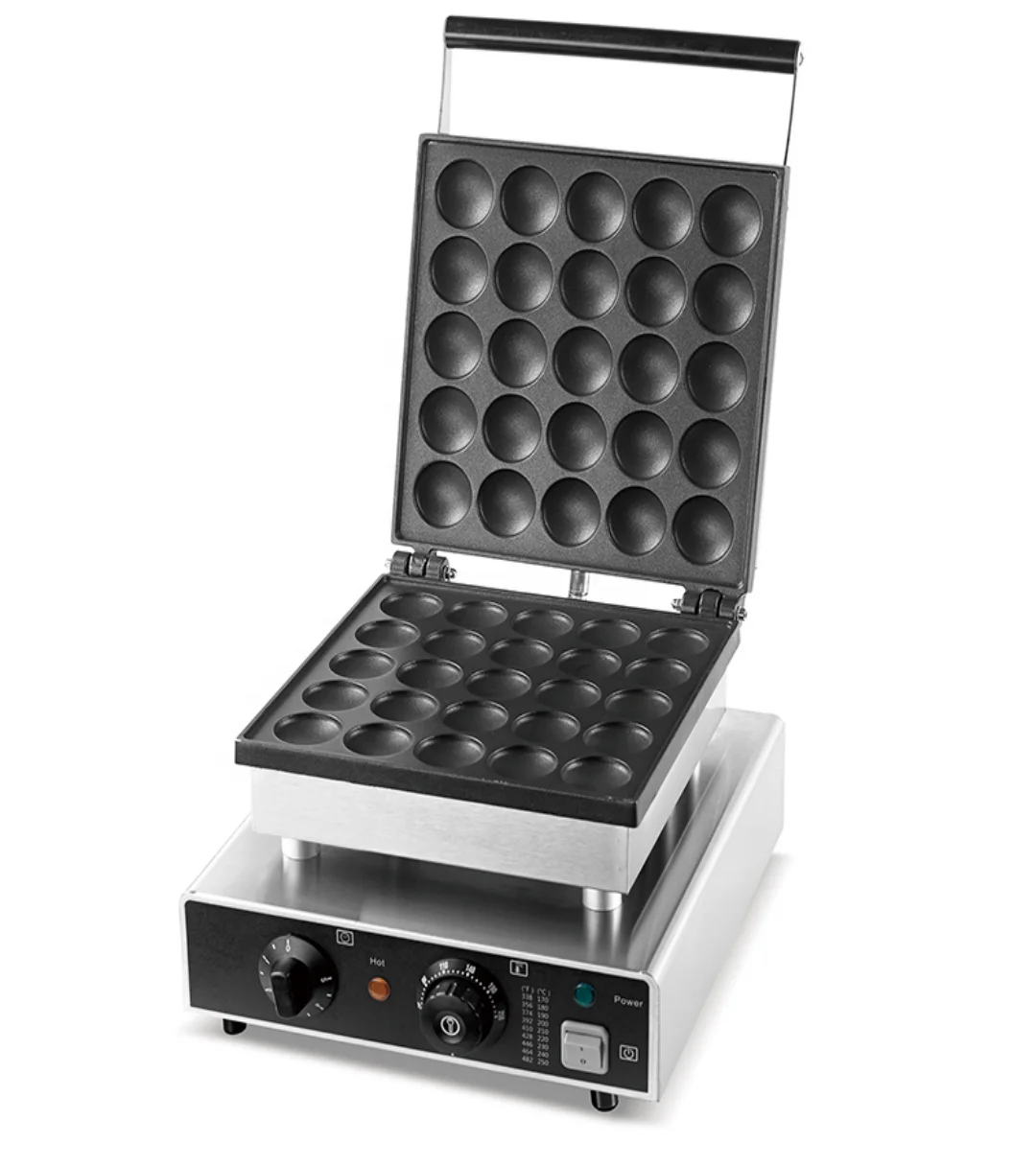 100 Holes Snack Equipment Octopus Balls Electric Quail Egg Grill Cooking Waffle Oven Poffertjes Grill Machine