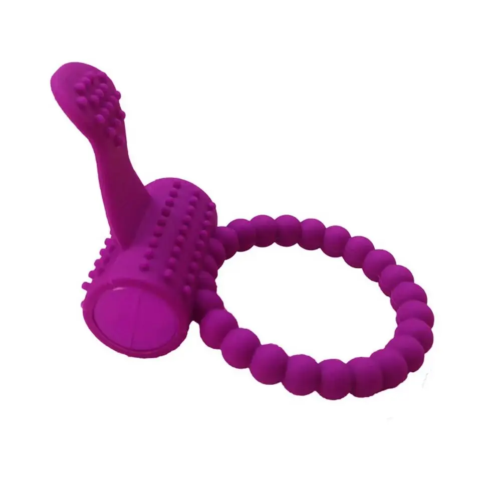 Male Delay Ejaculation Clit Lock Vibrator Cock Rings Vibrating Penis Ring Sex Toys for Men