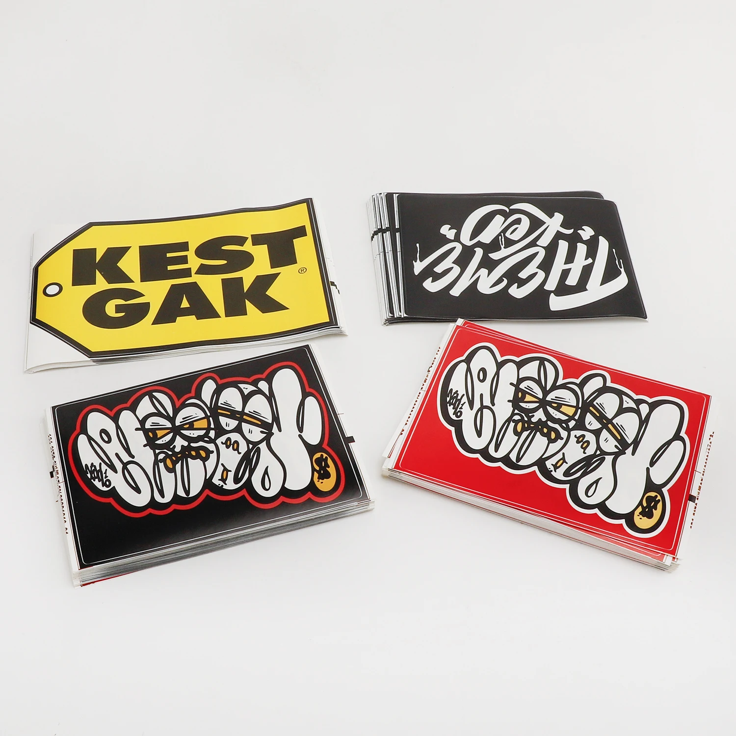 Custom Uv Proof Ink Printing Egg Shell Die Cut Stickers Sheets Personalized Graffiti Label Destructible Vinyl Eggshell Sticker