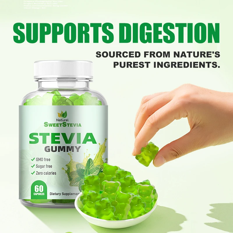 Brain Nutrition supplementation sugar free Gluten-Free Stevia  gummy Spearmint Peppermint flavored