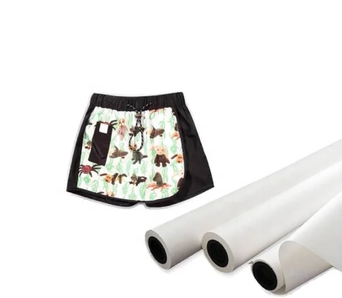 Factory supply new product sublimation paper roll 34\50\60/70/90/100 gsm print sublimated paper for shirt