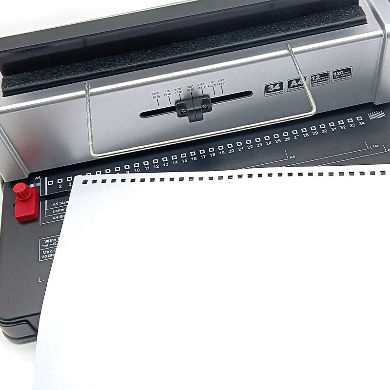 Двухпроводная переплетная машина для книг 3:1 с 34 отверстиями офиса и школы