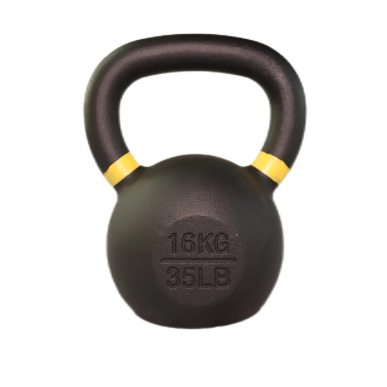 Factory fitness training powder competition coated cast Iron kettlebells cast Iron kettlebell set with color circle wide handle