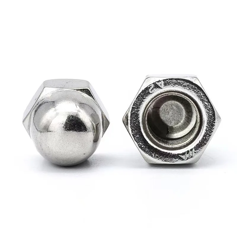 Hexagon domed copper m2 flat cap push acorn nut/bolt nut protection cap
