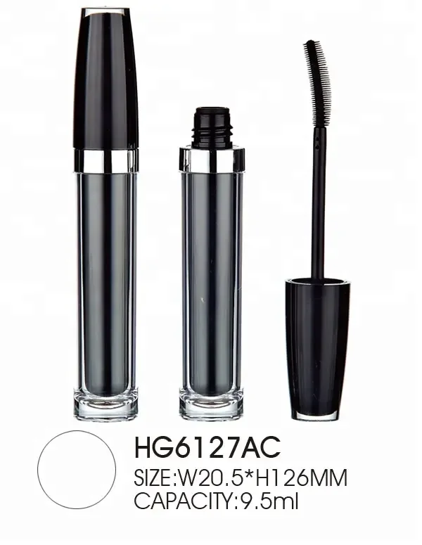 Inner painting grey  9.5ml Empty Mascara Tube with Eyelash Wand, Eyelash Cream Container Bottle with Funnels Transfer Pipettes