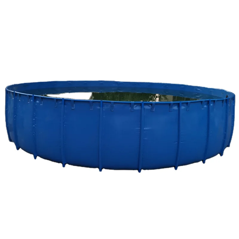 UV Resistant Collapsible Round Tarpaulin Fish Farming Tank Plastic PVC Fish Tank