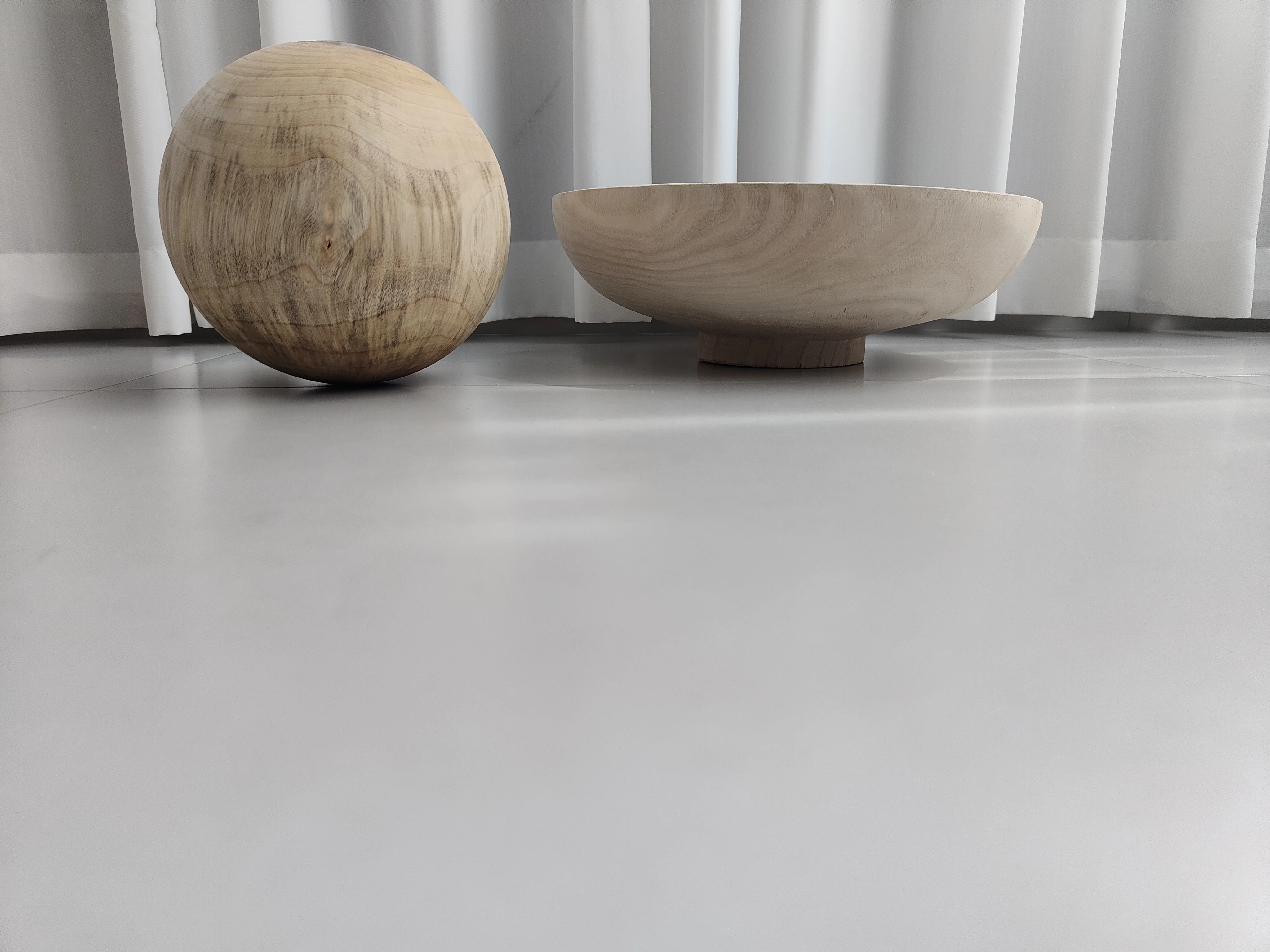 Wood Decorative Balls Tray Bowl Decor/camphor wood ball decor/6 inch wooden balls