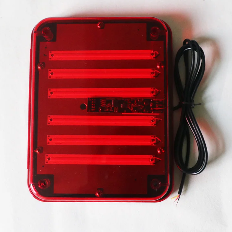 New COB 72W 10' Rectangle Strobe Warning Lights Red Blue Slim Surface Mount Safety Flashing Lamps For Truck  Car Ambulance
