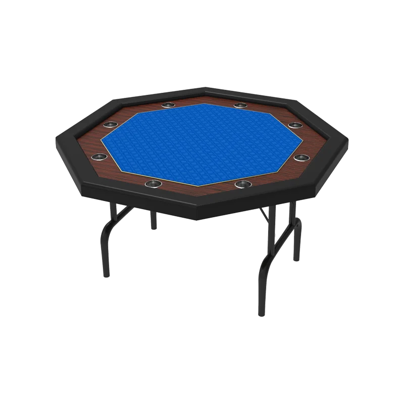 YH оптовая продажа восьмиугольный прочный складной стол для азартных игр и покерных карт с войлочным ковриком