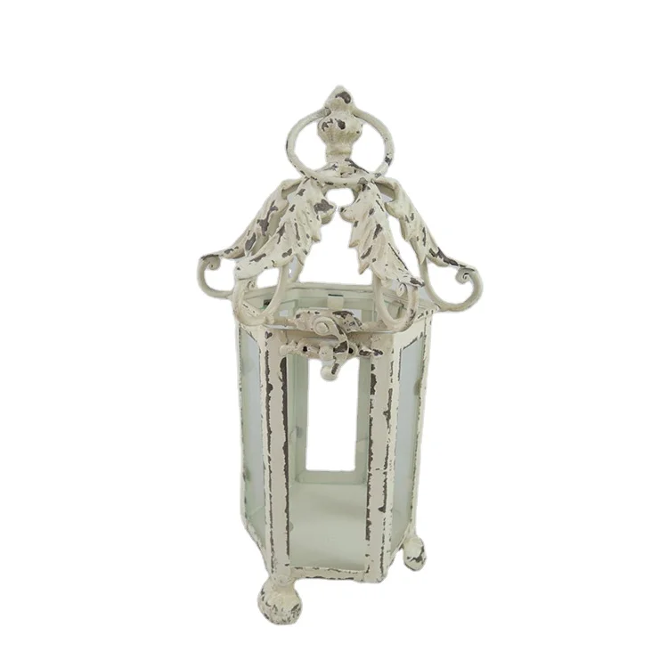 Outdoor Wrought Cast iron Candle Holder Decorative Lantern