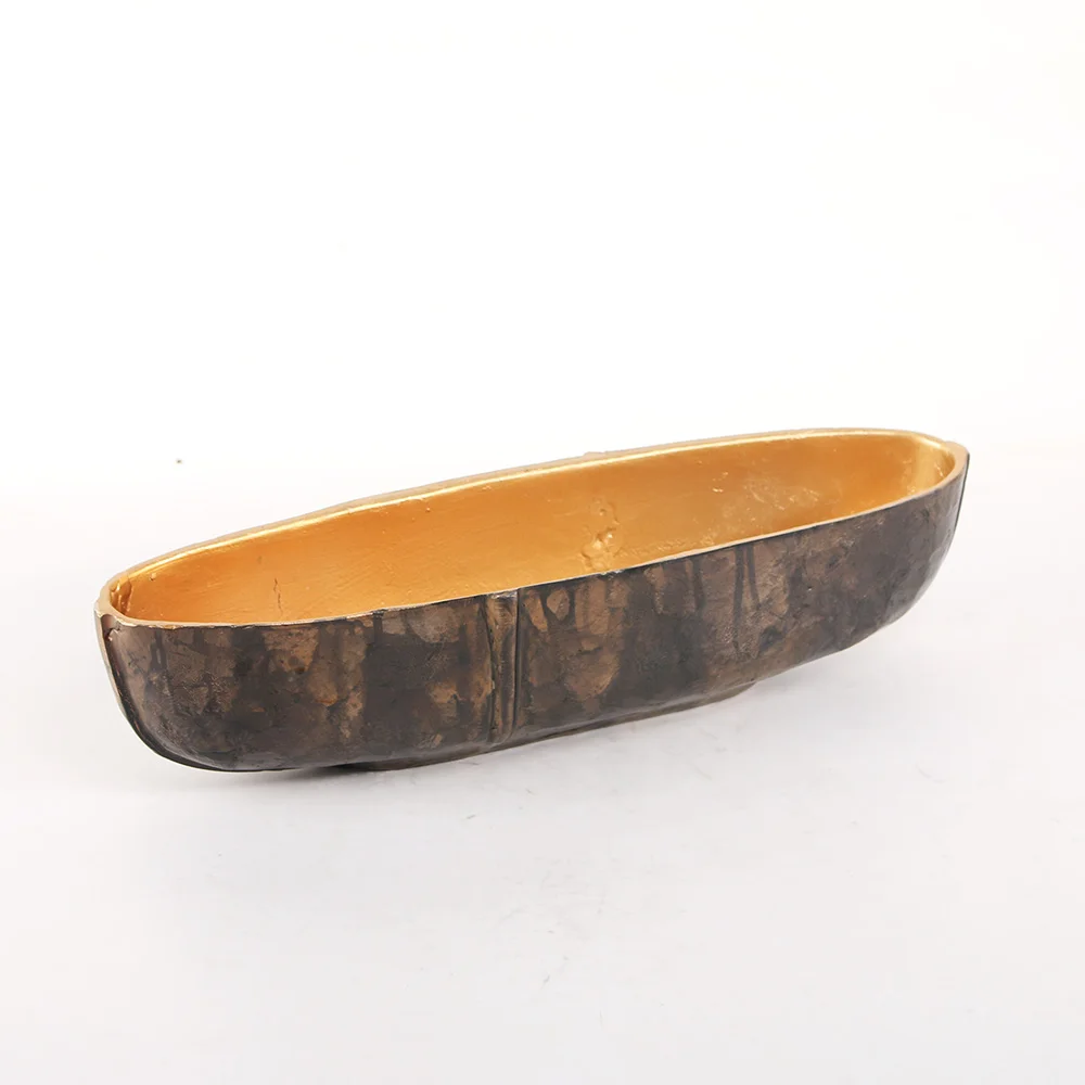 High End Custom Packaging Handmade Luxury Wholesale Accessories Home Decor Living Room Aluminium Antique Brass Metal Bowl Tray
