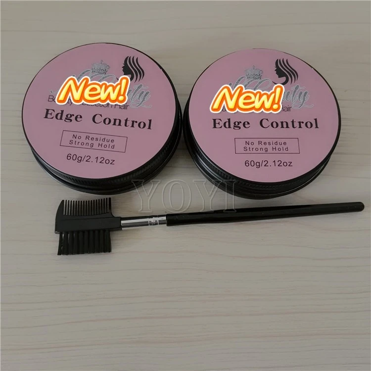 Natural Control Broken Hair Styling Fixative Finishing Gel No White Residue Shine and Smooth Edge Control for Hair