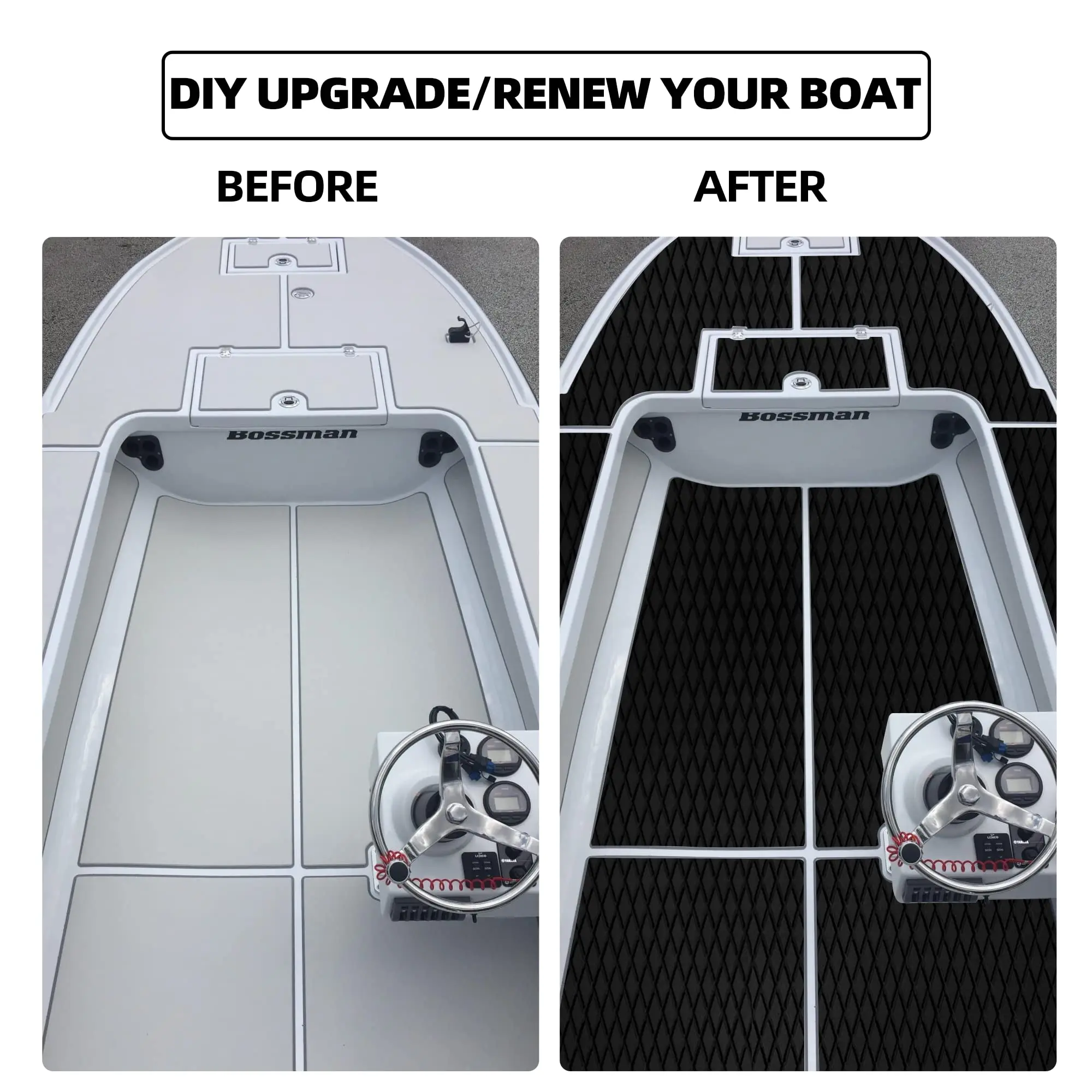 Customized EVA Foam Non Slip Boat Flooring Yacht Synthetic Decking Marine Flooring With Diamond