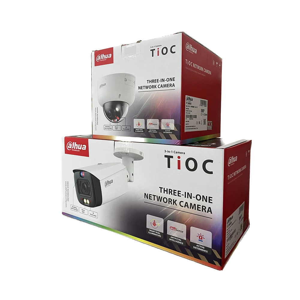 Готовый к отправке Dahua TiOC 2 0 3 в 1 камера IPC-HFW3849T1-AS-PV 8MP активное сдерживание